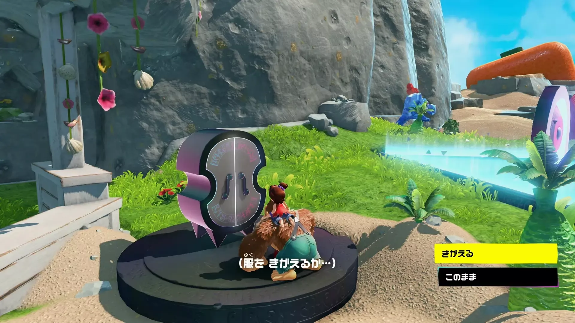 クローゼットで衣装を着替える