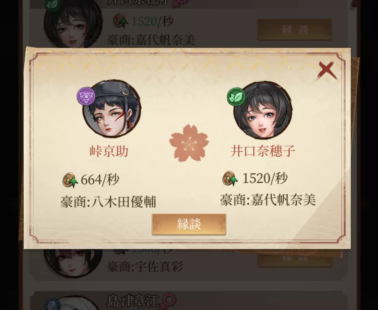 最後に他の子女と結婚させることで収益増加