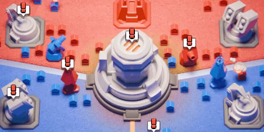 1連盟対2連盟のリアルタイム戦闘イベント