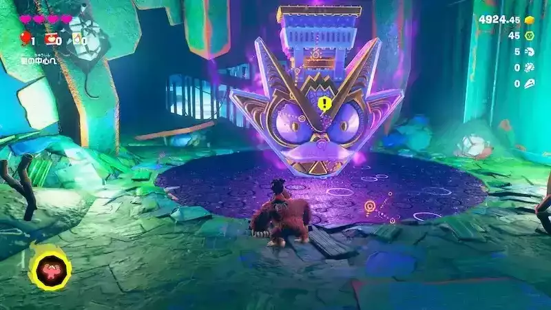 ペグを壊して次の階層へ進む