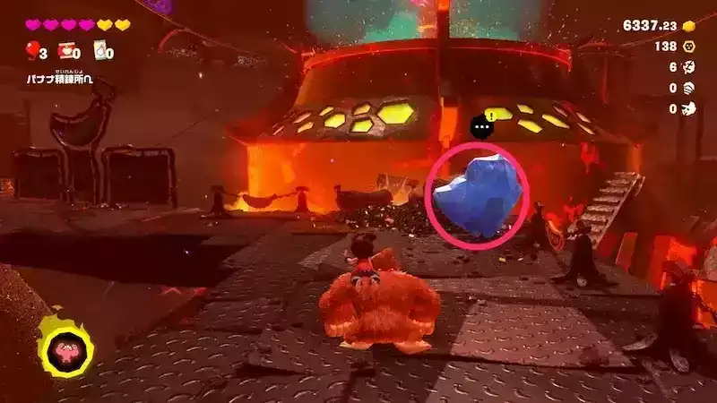 住民に話しかける