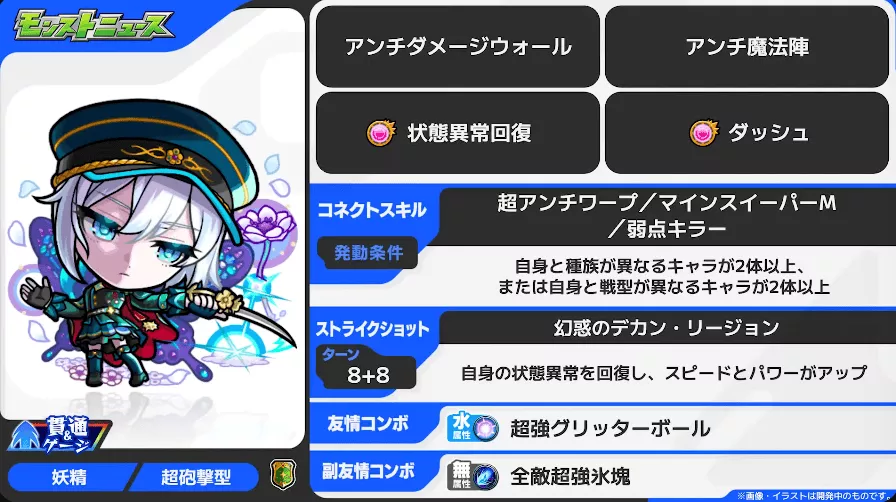 アネモネ  ステータス