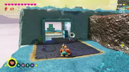 登山口の別荘の実際の場所