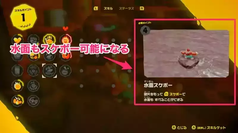 水面スケボー解放