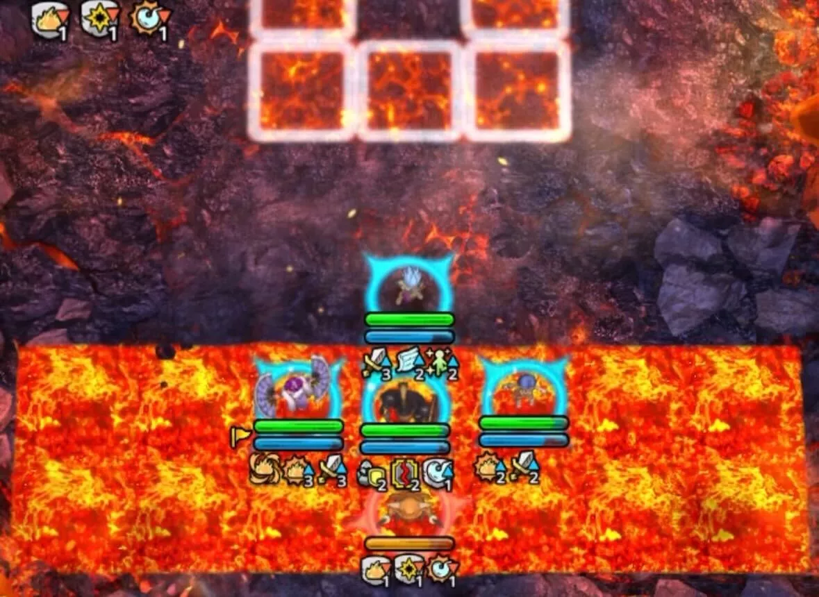 プチタークをデスフラッターの攻撃範囲外に誘導