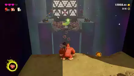 2個目の爆弾をバナモンドに当てる