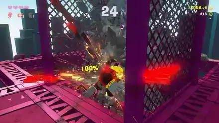 最上階の柱を壊す