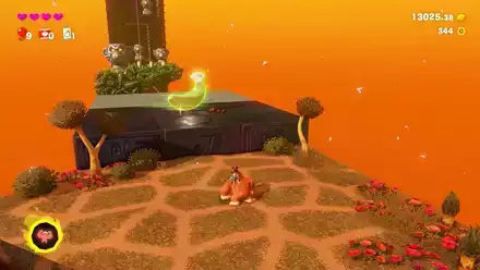 ゴール手前に3個目のバナモンド