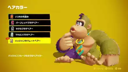 パッションセパレートヘアーの見た目