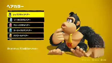 シックブラックヘアーの見た目