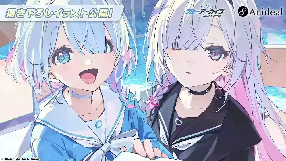 Anidealとのコラボウォッチの描き下ろしイラスト