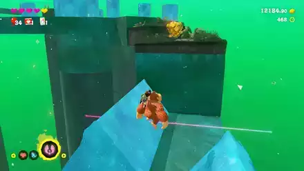 ジャンプしながら進む