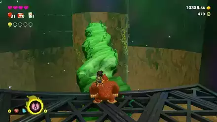 先に進んで風船を集める