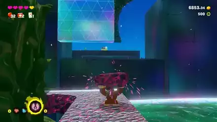 棘の壁は爆弾岩で破壊