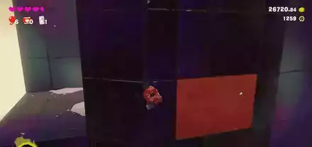 隠し通路を降りた先で壁伝いに進み