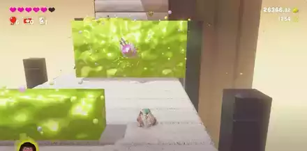 バイキンを避けながらコンベアを進む