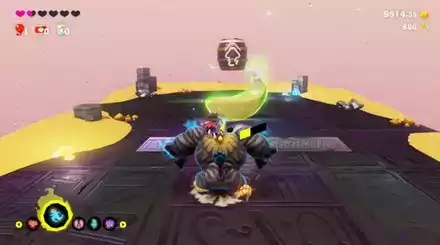 タルで中央まで戻り、ゴール前のバナモンドを入手