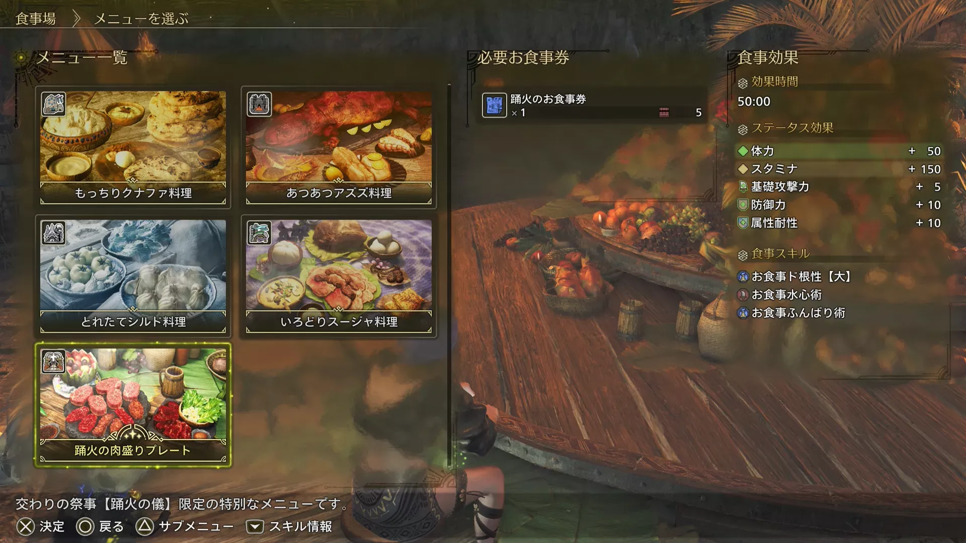 肉盛りプレート