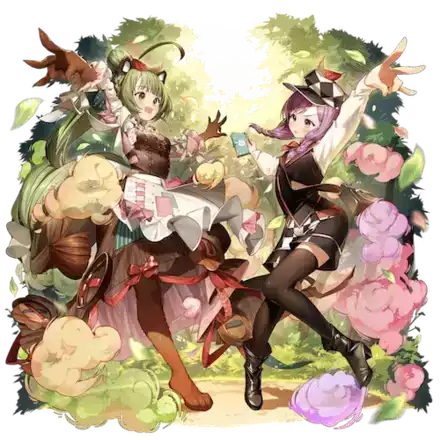 オセロニアの［やっぱり狸愛］クゥパ＆いちこの画像