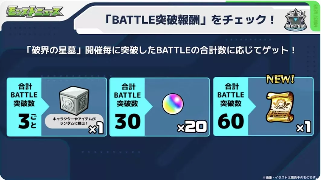バトル突破報酬