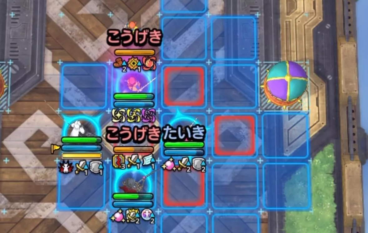 守り人ナインを囲んで行動を制限する