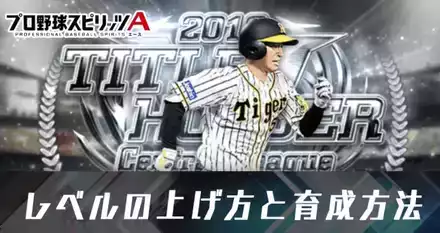 レベルの上げ方と育成方法