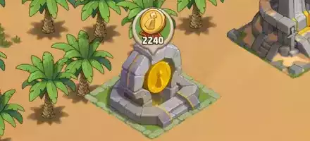 功績の石碑から勲章入手