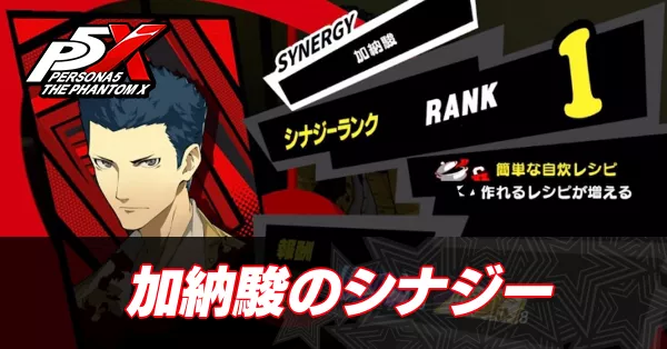 加納駿のシナジー
