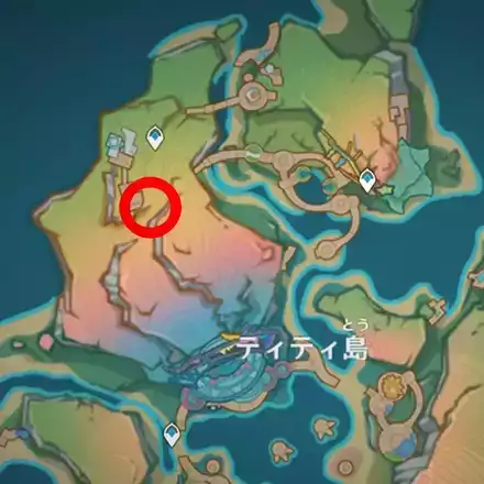 ティティ島マップ