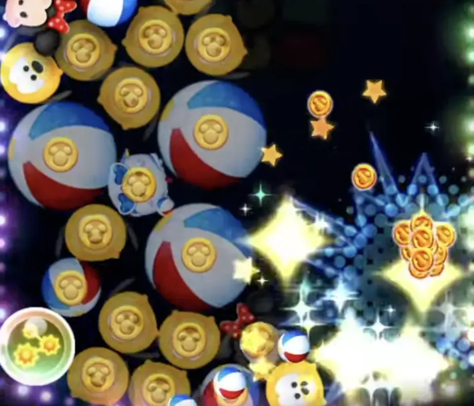 ビーチボールは周りのツムも消す