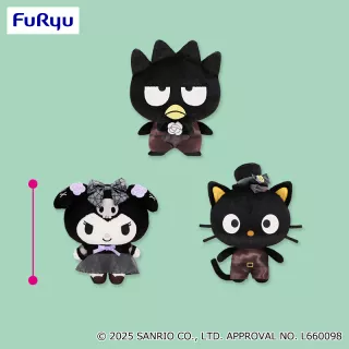 サンリオキャラクターズ ダークブラックぬいぐるみ①全3種コンプリート サンリオキャラクターズ ダークブラックぬいぐるみ① プライズの