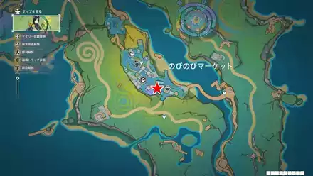 流彩の軌跡のマップ