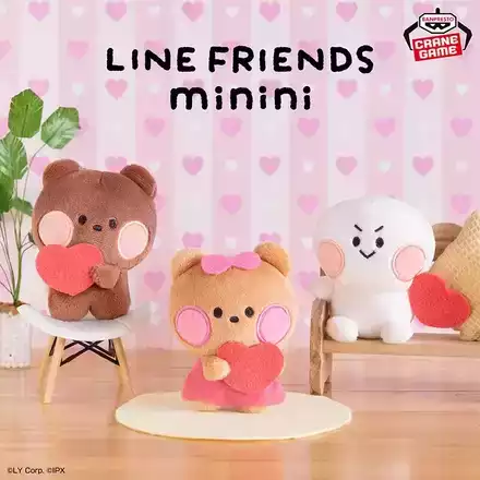 LINE FRIENDS minini ボールチェーン付きぬいぐるみ～ブニニ・チョニニ・ムーニニ～