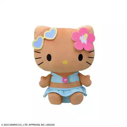 ハローキティ　Lぬいぐるみ　日焼けギャルVer.
