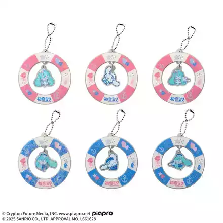 初音ミク×シナモロール　ゆらゆらアクリルキーチェーン　～マリンスタイル～