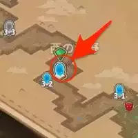 西の荒野3-2の転送装置の近くマップ