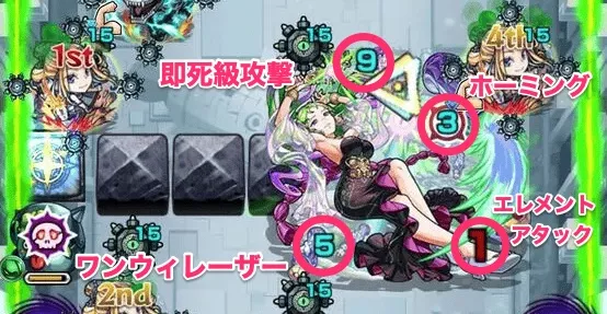 パライソ 攻撃パターン