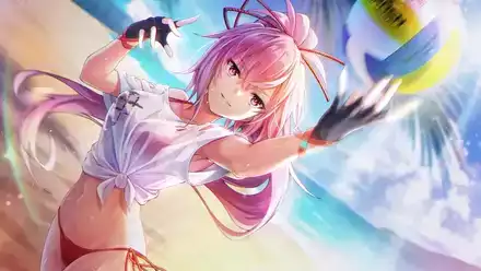 灼熱！炎のサービスエースの画像