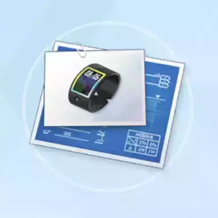 スクリーンウォッチの設計図画像