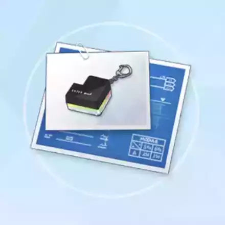 キーキャップトイの設計図画像