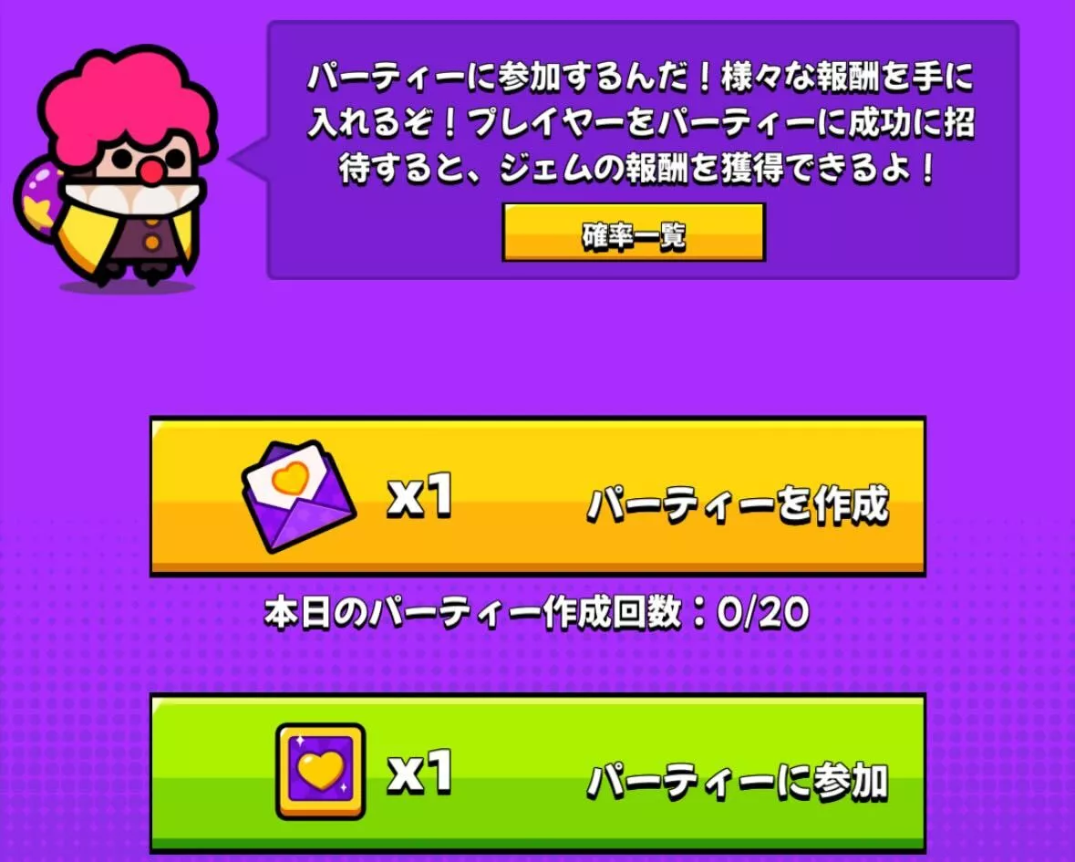 幸運な宝箱パーティ