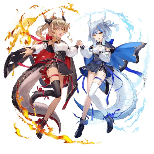 オセロニアの［可憐なる双刃］リルル＆ルルリの画像