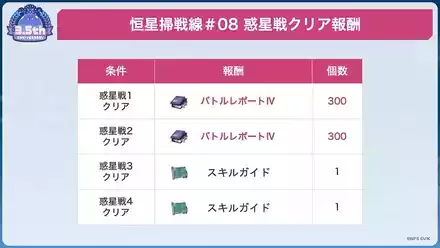 恒星掃戦線#08報酬