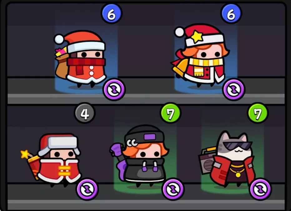 光っているキャラ