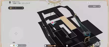 スティコシア1F・立体マップ内のスケープゴート