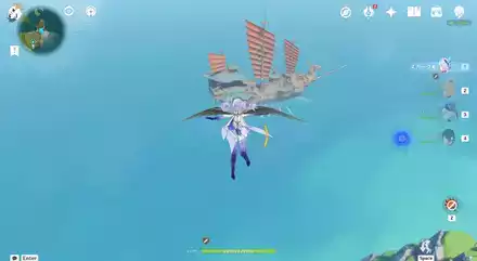 山上から飛んでいく