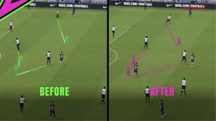 操作していない選手の移動速度も調整