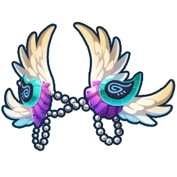 真夏の海の羽飾り