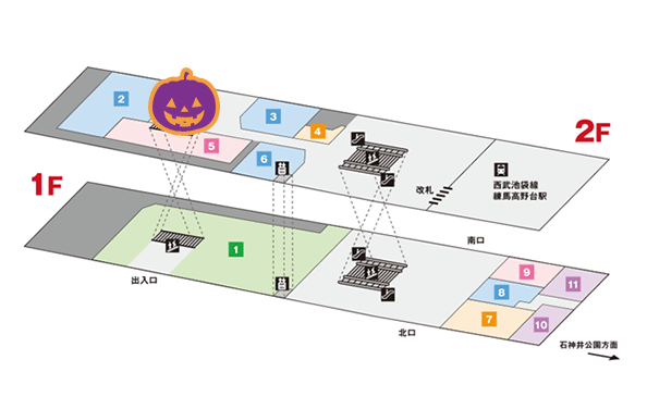 練馬高野台のスタンプ台