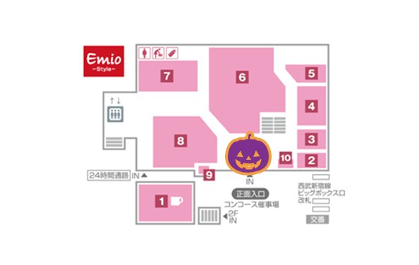 高田馬場のスタンプ台